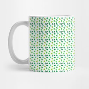 Green leaf pattern Mug